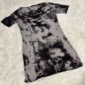 Maj tie dye black and gray Dress woman’s size Small